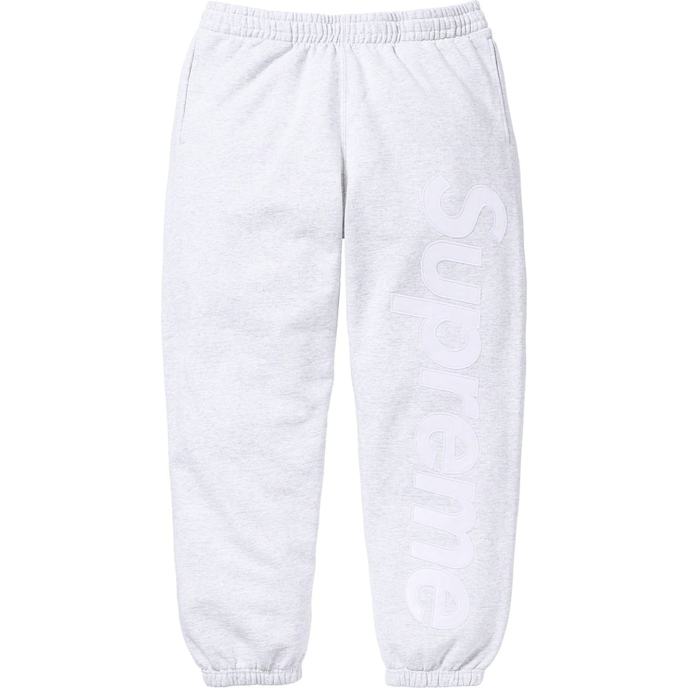 Supreme Satin Appliqué Sweatpant (FW23) - $148