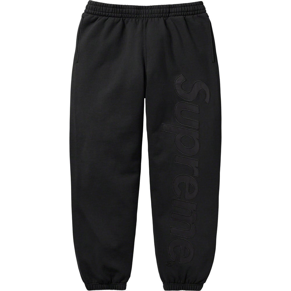 Details on Satin Appliqué Sweatpant  from fall winter
                                                    2023