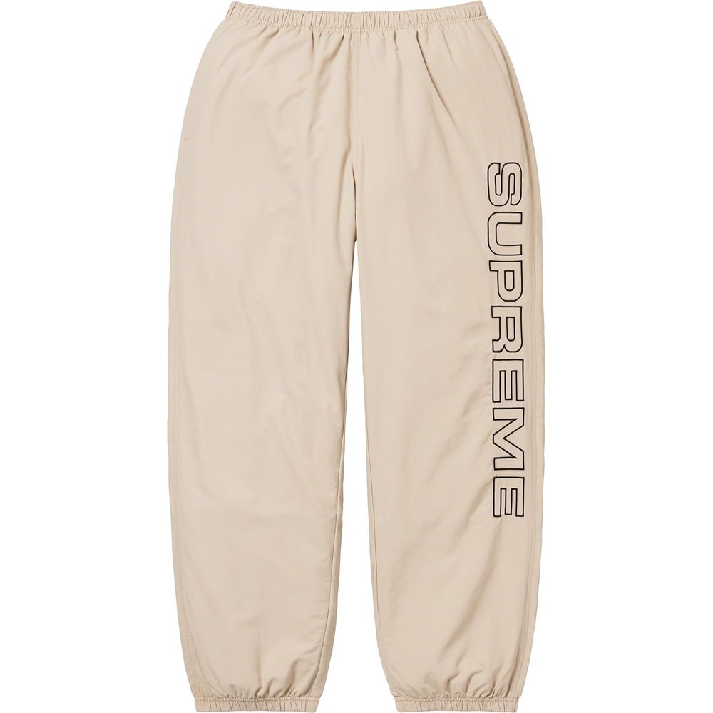 Details on Spellout Embroidered Track Pant  from fall winter
                                                    2023 (Price is $138)