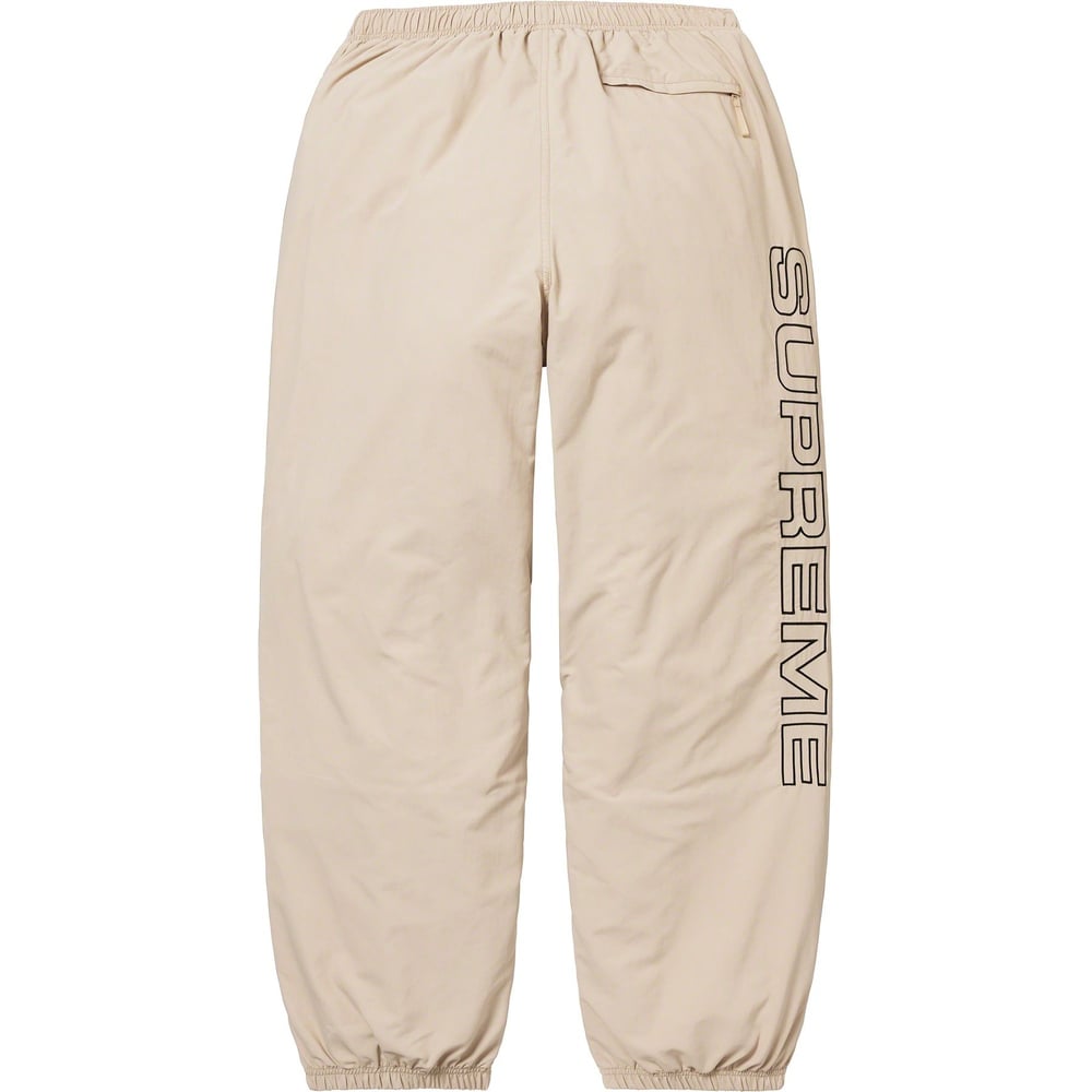 Details on Spellout Embroidered Track Pant  from fall winter
                                                    2023 (Price is $138)
