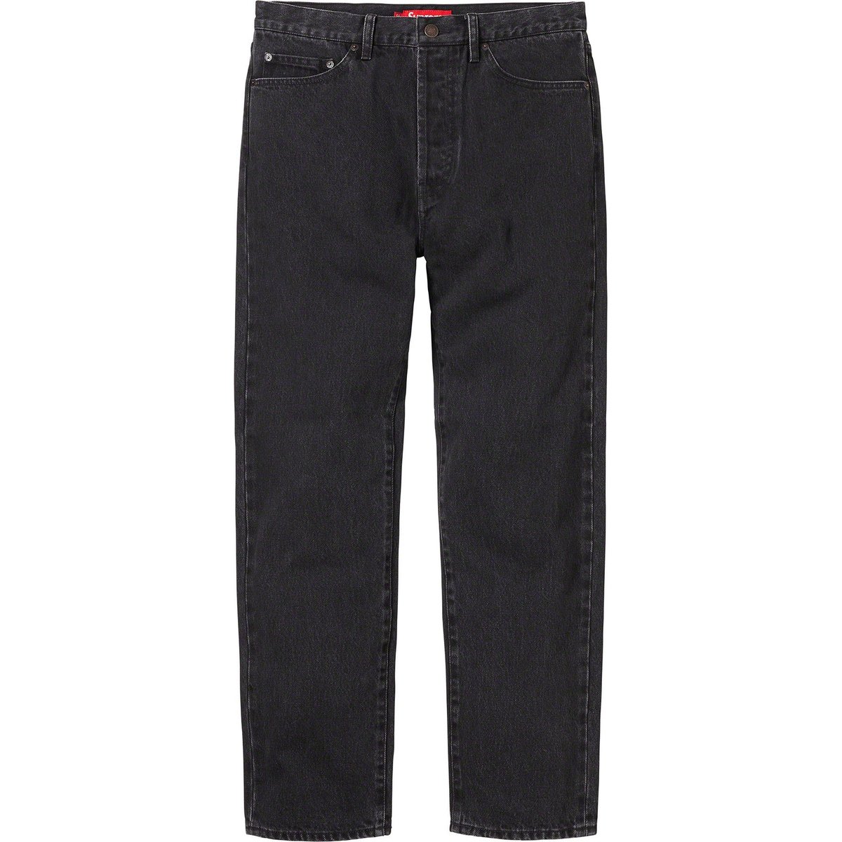 Supreme Stone Washed Black Slim Jean for fall winter 23 season