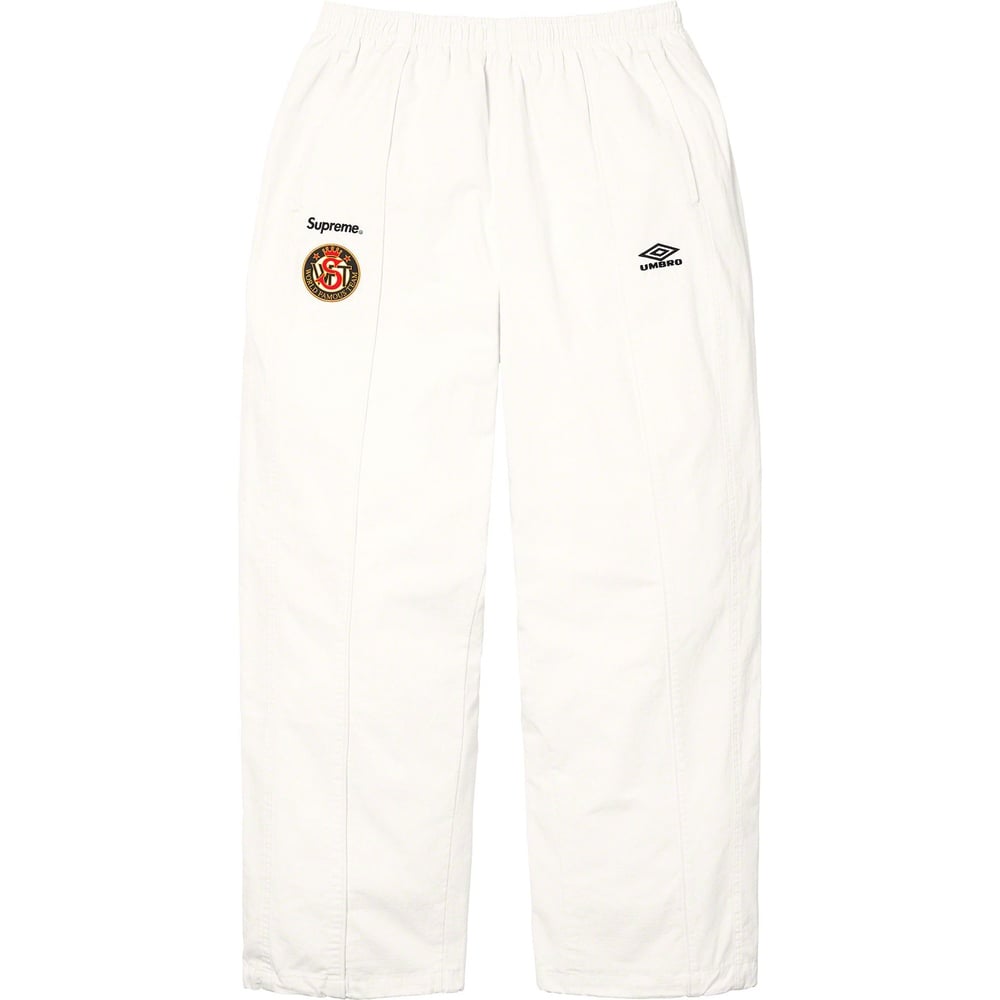 Details on Supreme Umbro Cotton Ripstop Track Pant  from fall winter
                                                    2023 (Price is $158)