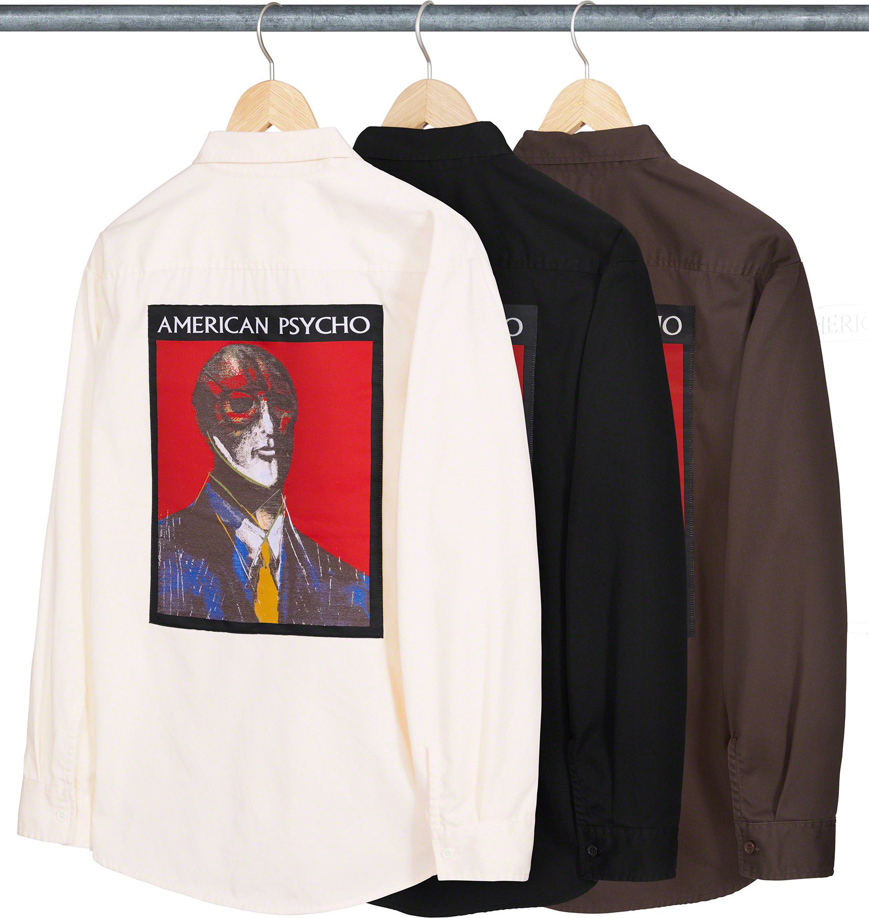 Supreme American Psycho Work Shirt Brown