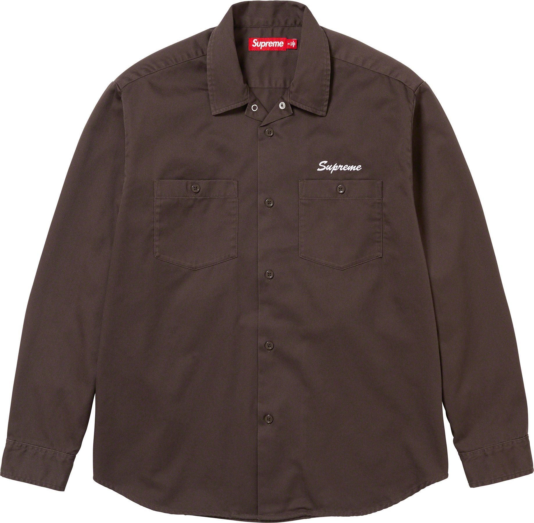 Supreme American Psycho Work Shirt Brown