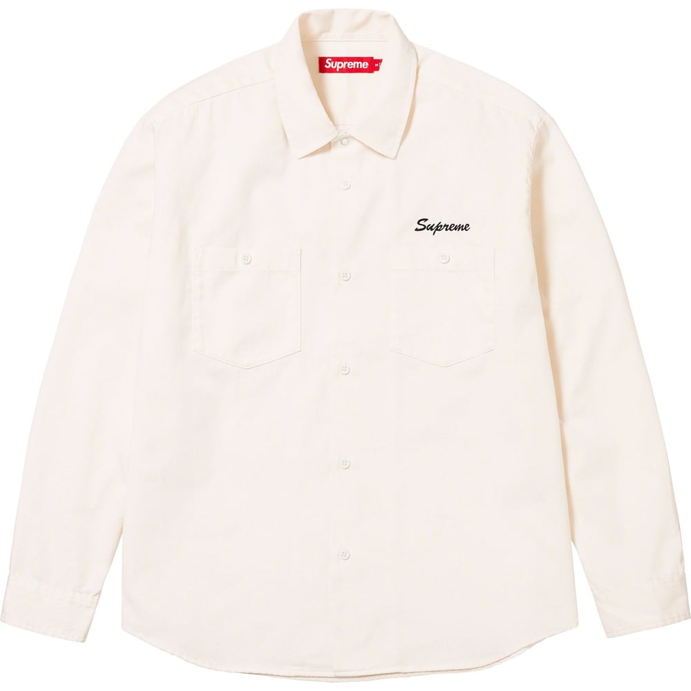 Details on American Psycho Work Shirt  from fall winter
                                                    2023 (Price is $148)