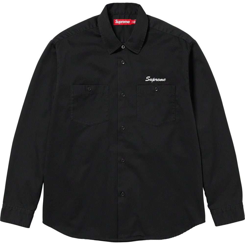 Details on American Psycho Work Shirt  from fall winter
                                                    2023 (Price is $148)