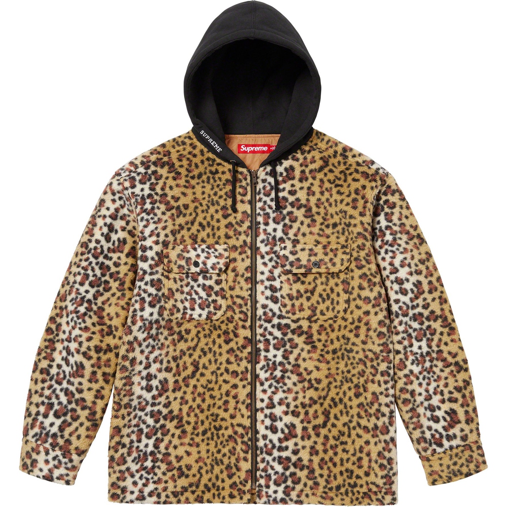 Supreme Fleece Zip Up Hooded Shirt (FW23) - $158