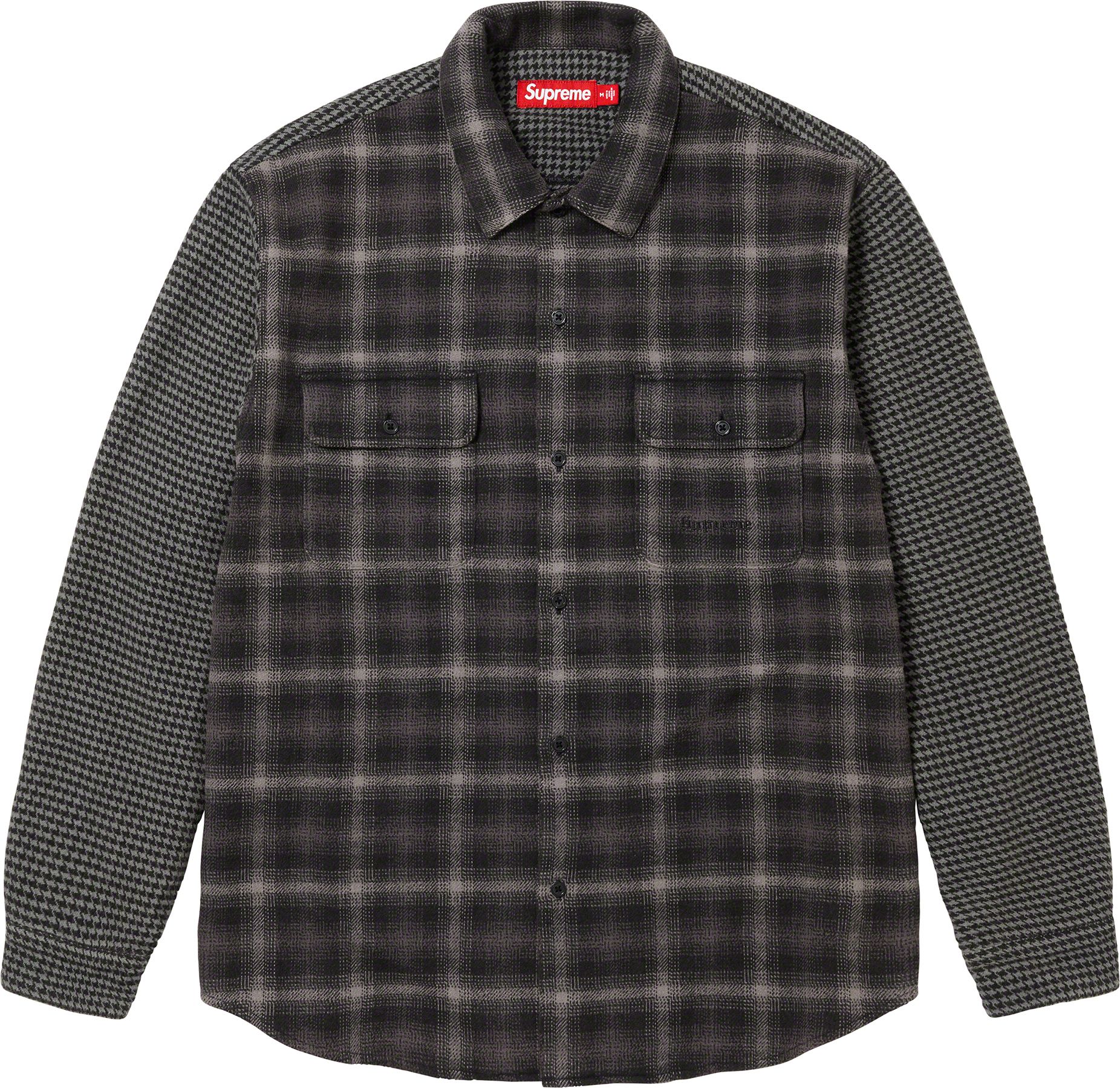 Houndstooth Plaid Flannel Shirt - fall winter 2023 - Supreme