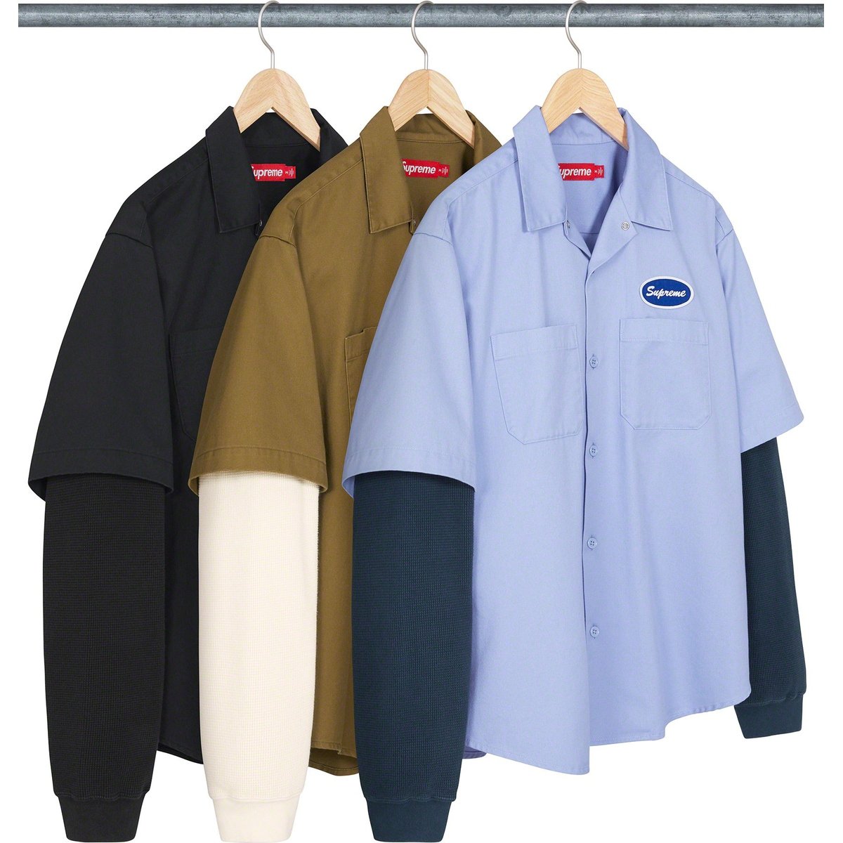 Supreme Thermal Sleeve Work Shirt released during fall winter 23 season