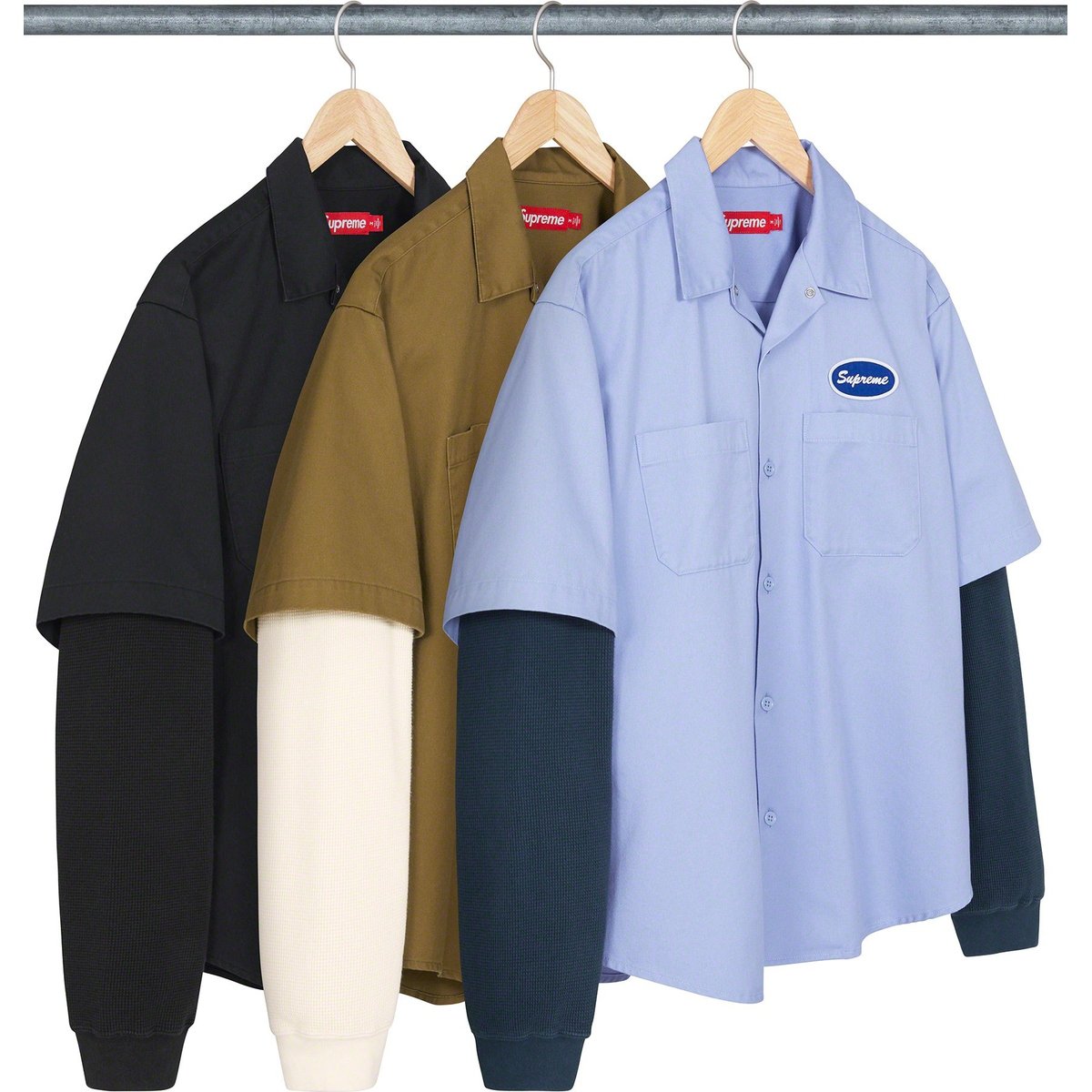 Supreme Thermal Sleeve Work Shirt for fall winter 23 season