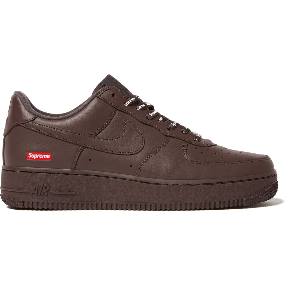 Details on Supreme Nike Air Force 1 Low Brown  from fall winter
                                                    2023 (Price is $124)