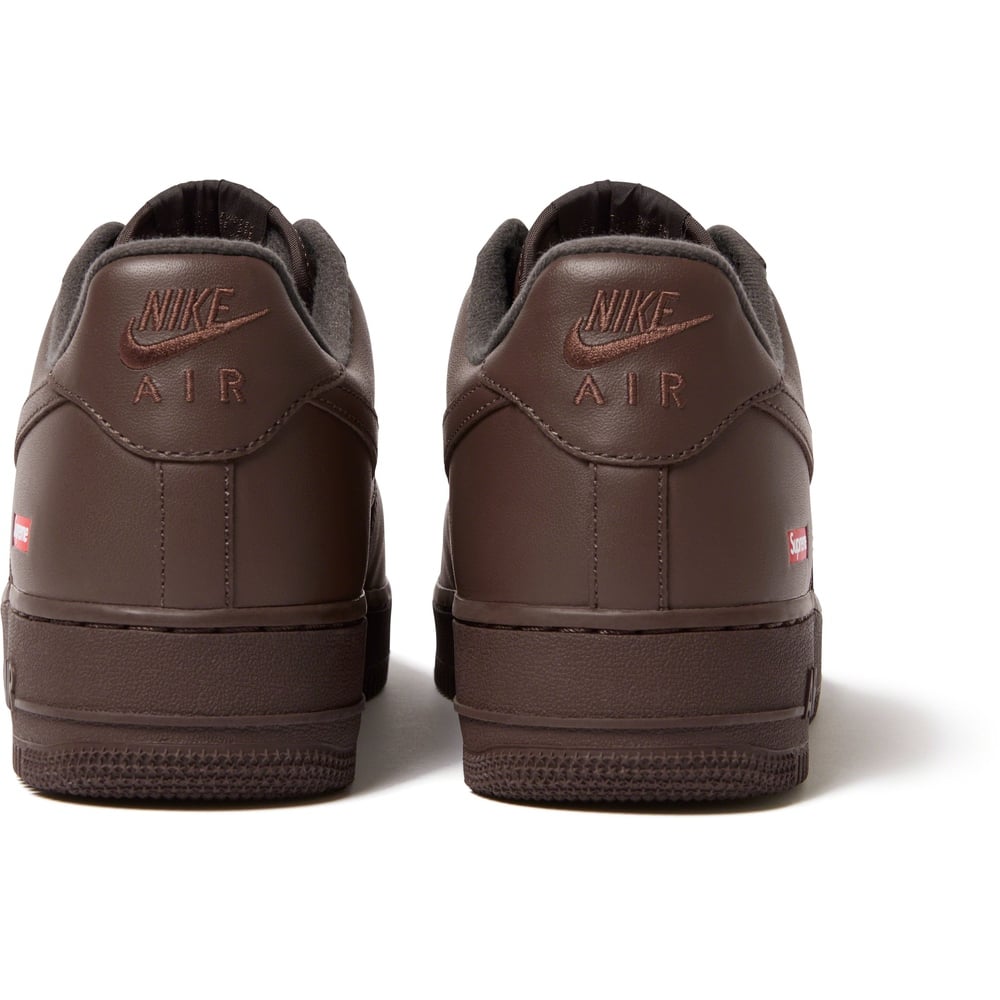 Details on Supreme Nike Air Force 1 Low Brown  from fall winter
                                                    2023 (Price is $124)