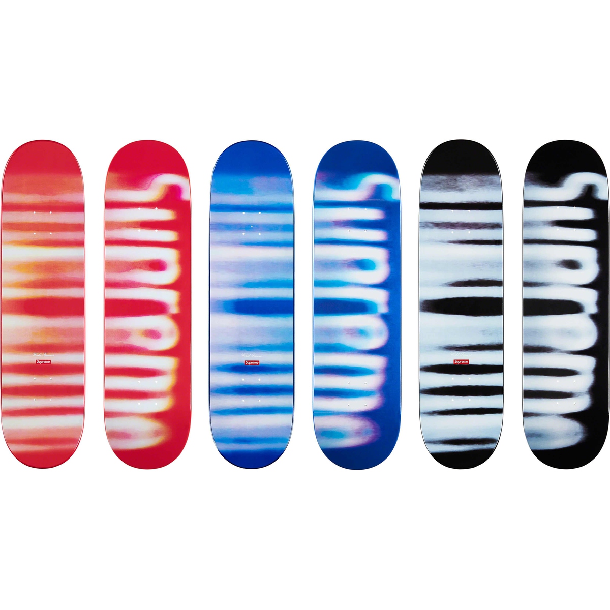 Supreme Blurred Logo Skateboard for fall winter 23 season