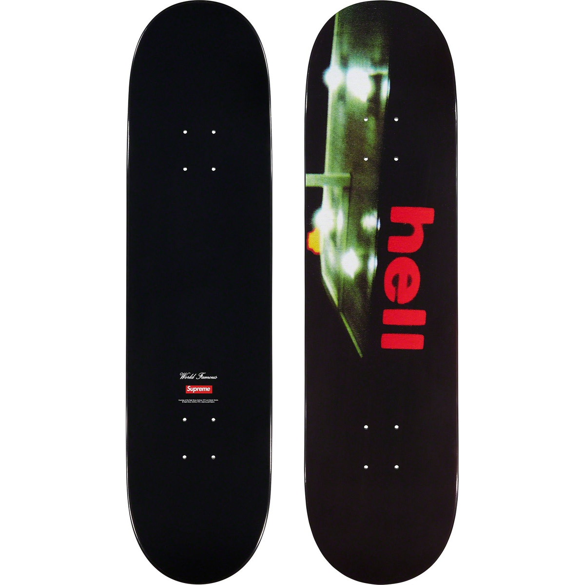 Details on Hell Skateboard from fall winter
                                            2023 (Price is $78)