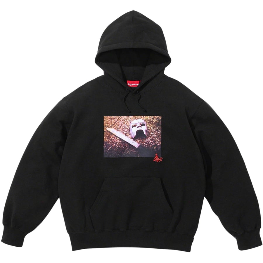 Details on MF DOOM Hooded Sweatshirt  from fall winter 2023 (Price is $168)