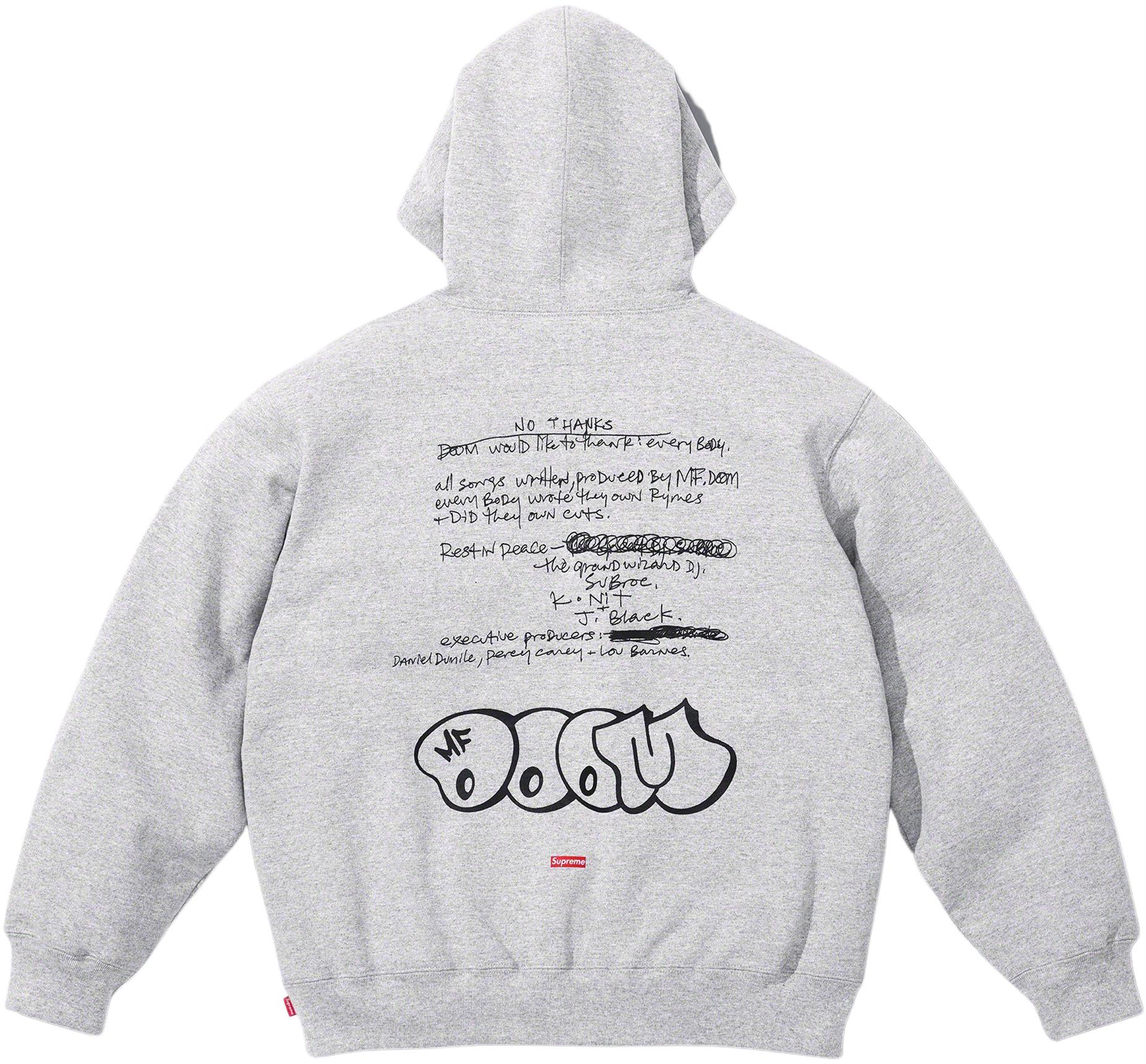 MF DOOM Hooded Sweatshirt - fall winter 2023 - Supreme