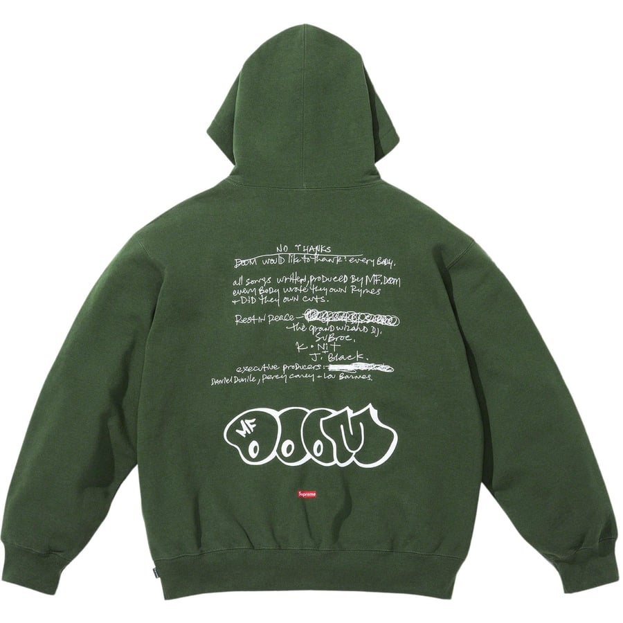 Details on MF DOOM Hooded Sweatshirt  from fall winter
                                                    2023 (Price is $168)