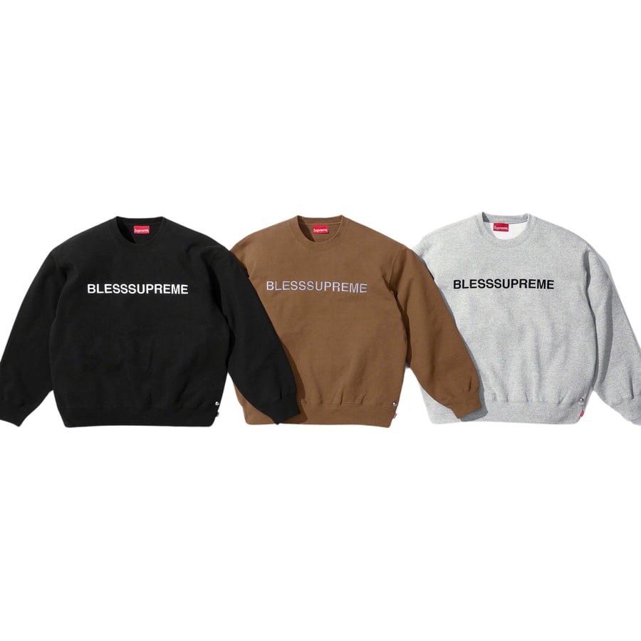 Supreme Supreme BLESS Crewneck for fall winter 23 season