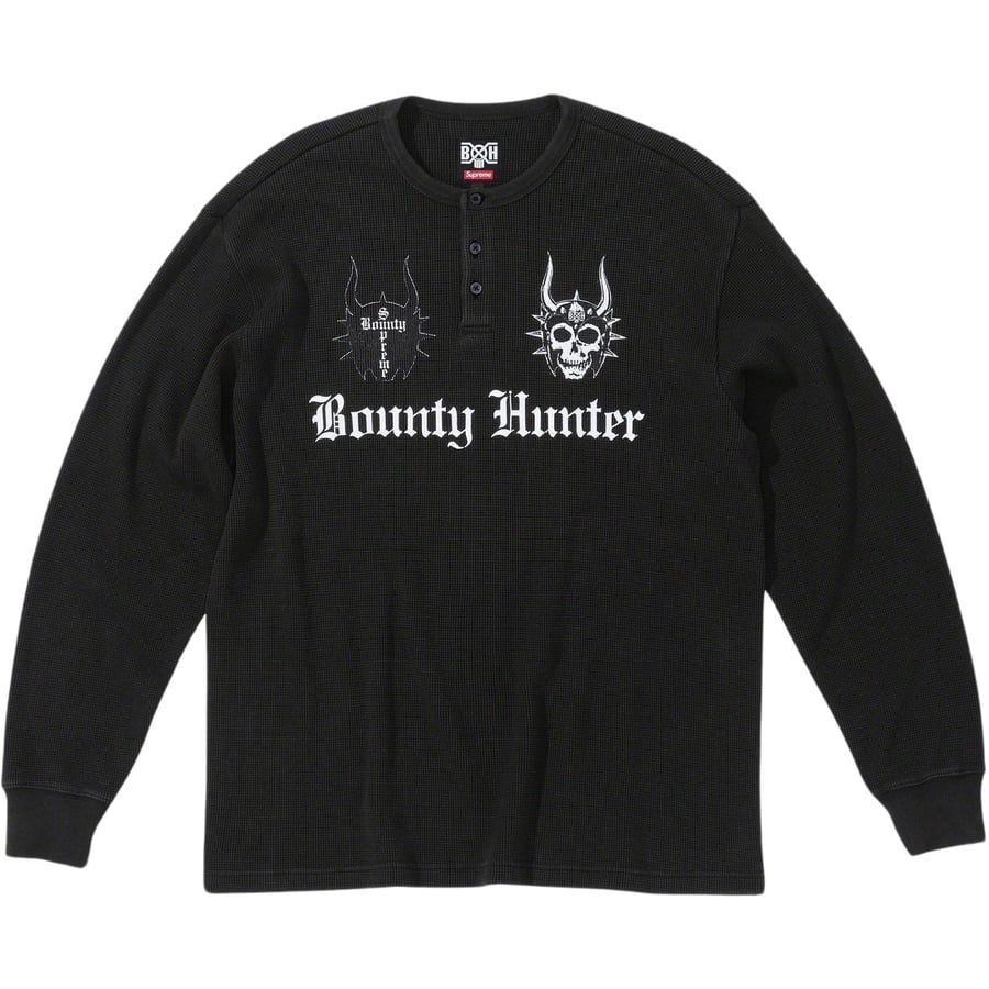 Details on Supreme Bounty Hunter Thermal Henley L S Top  from fall winter
                                                    2023 (Price is $110)