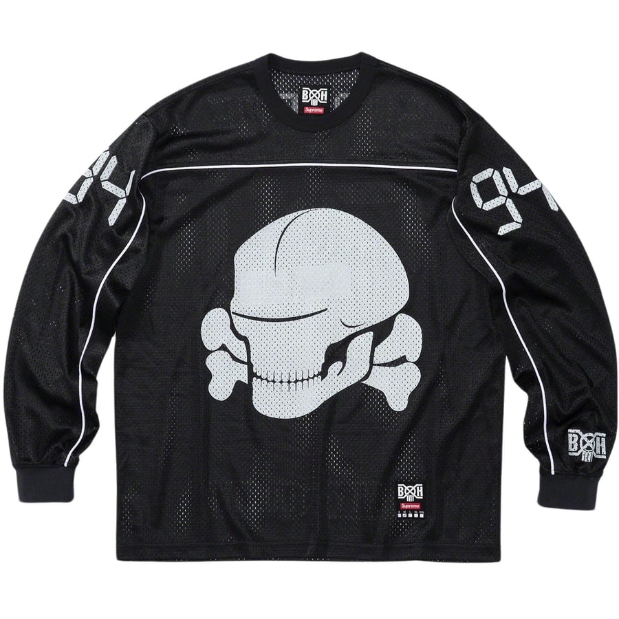 Details on Supreme Bounty Hunter Mesh Moto Jersey  from fall winter
                                                    2023 (Price is $128)