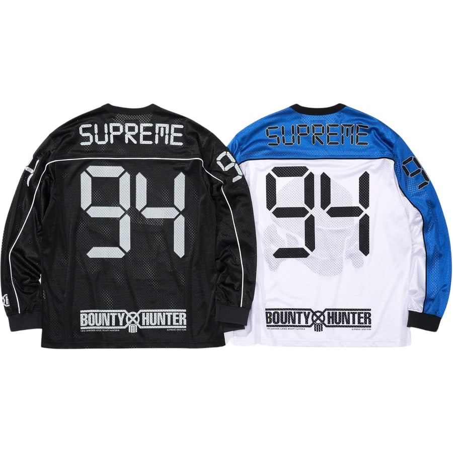 Details on Supreme Bounty Hunter Mesh Moto Jersey  from fall winter
                                                    2023 (Price is $128)