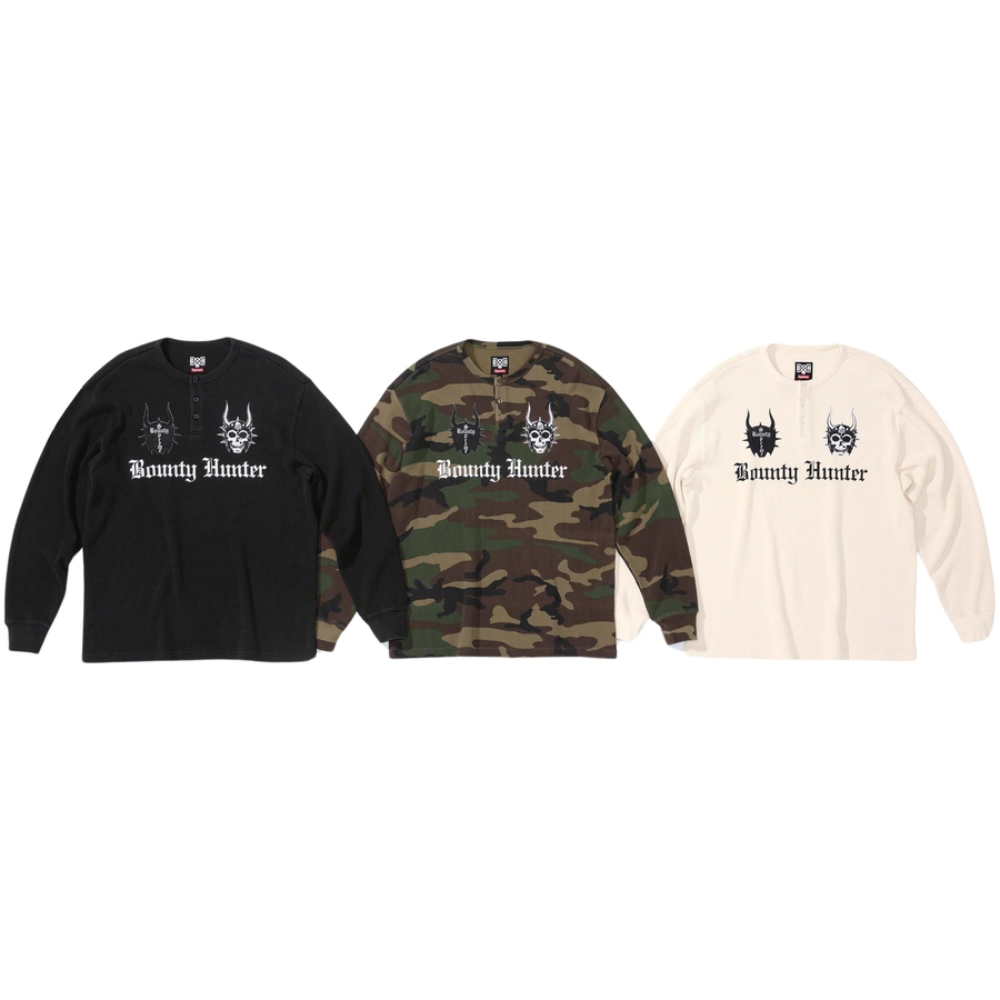 Supreme Supreme Bounty Hunter Thermal Henley L S Top releasing on Week 6 for fall winter 2023