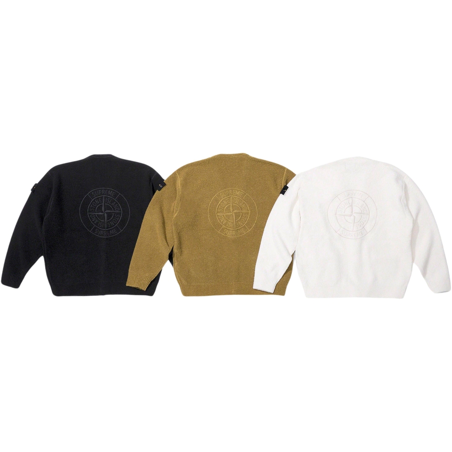 Supreme Supreme Stone Island Bouclé Cardigan for fall winter 23 season