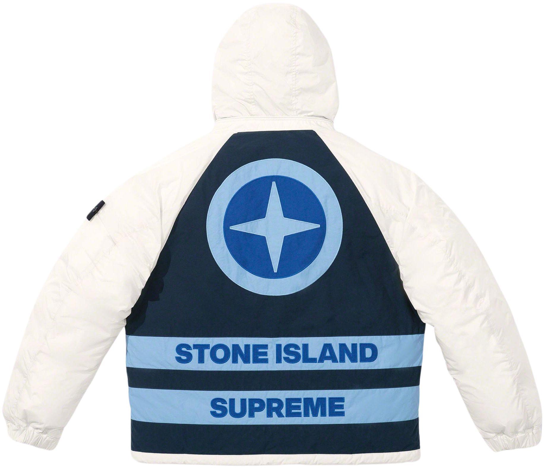 Supreme Stone Island Reversible Down Puffer Jacket Black Men's - FW23 - US