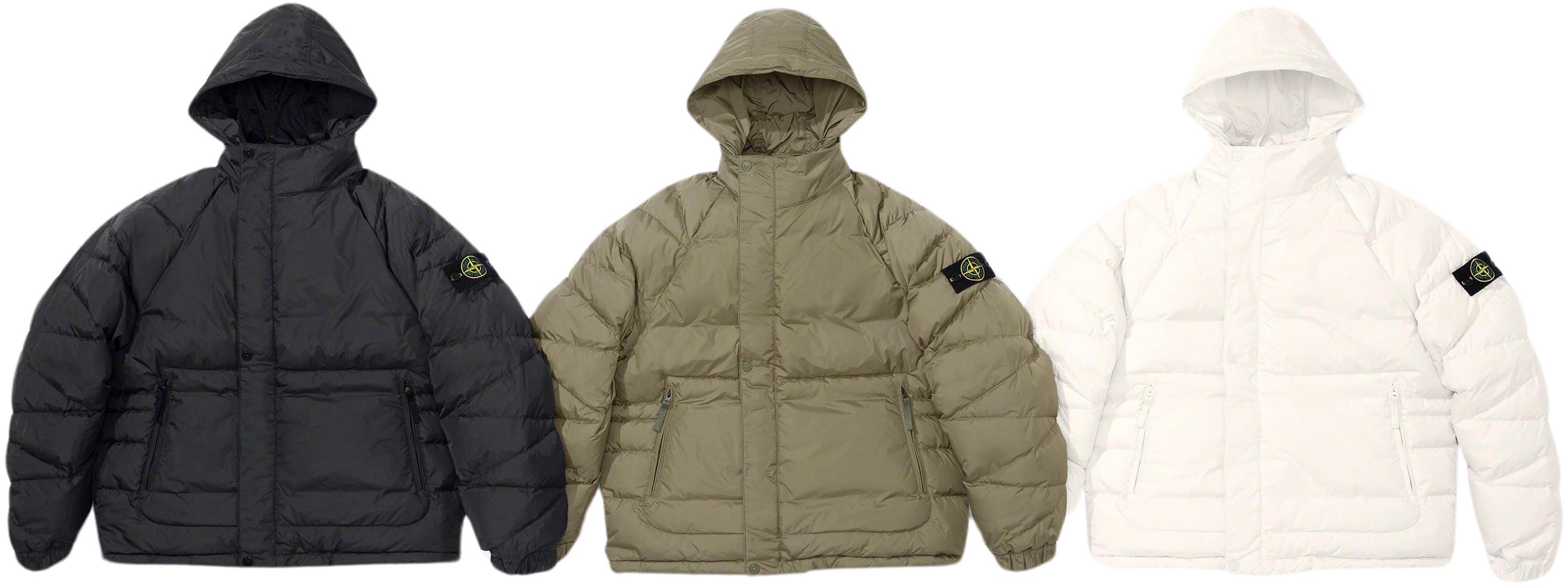 Supreme Stone Island Reversible Down Puffer Jacket Black