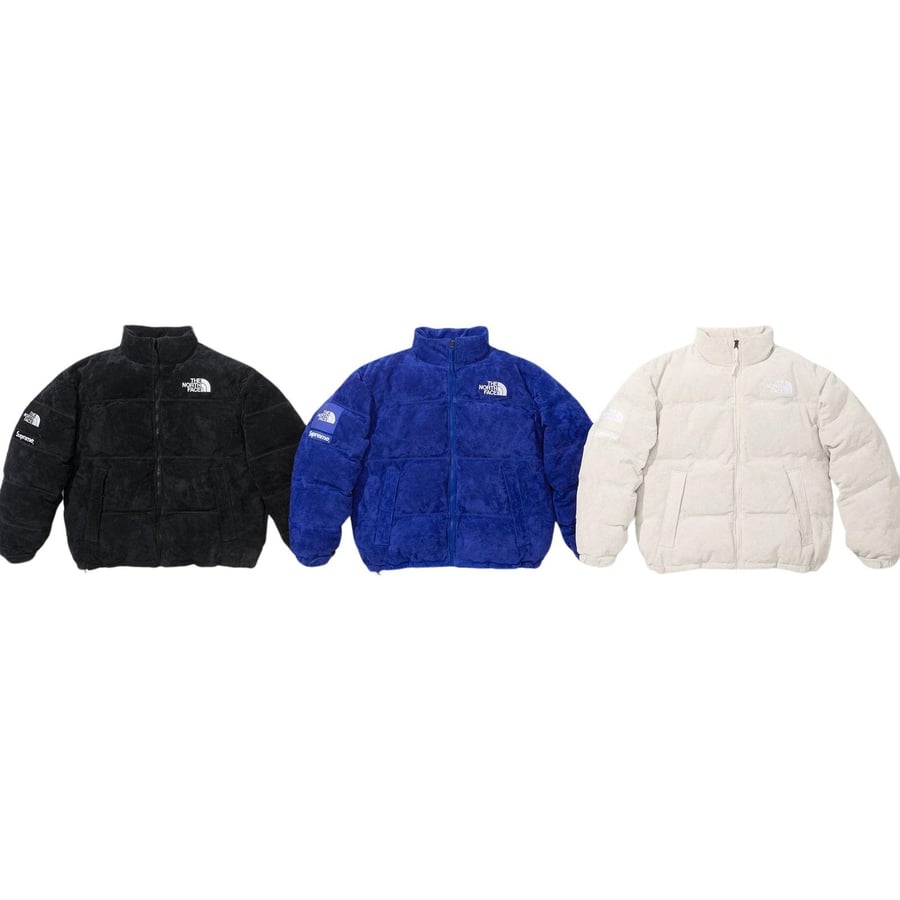 Supreme Supreme The North Face Suede Nuptse Jacket released during fall winter 23 season