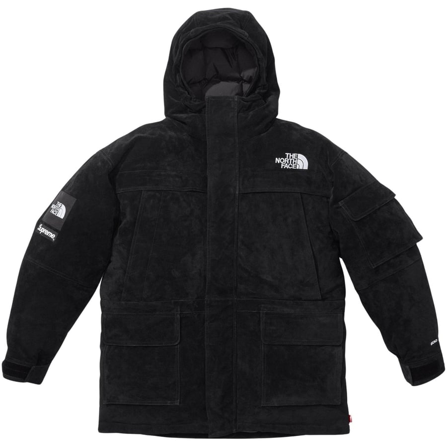 Details on Supreme The North Face Suede 600-Fill Down Parka  from fall winter
                                                    2023 (Price is $1298)