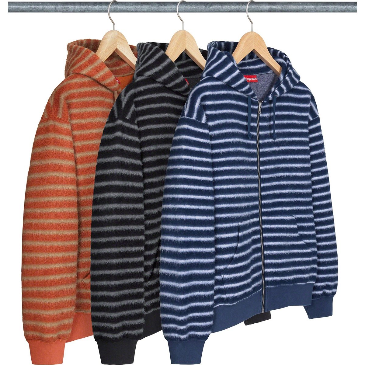 Supreme Brushed Zip Up Hooded Sweatshirt releasing on Week 11 for fall winter 2023