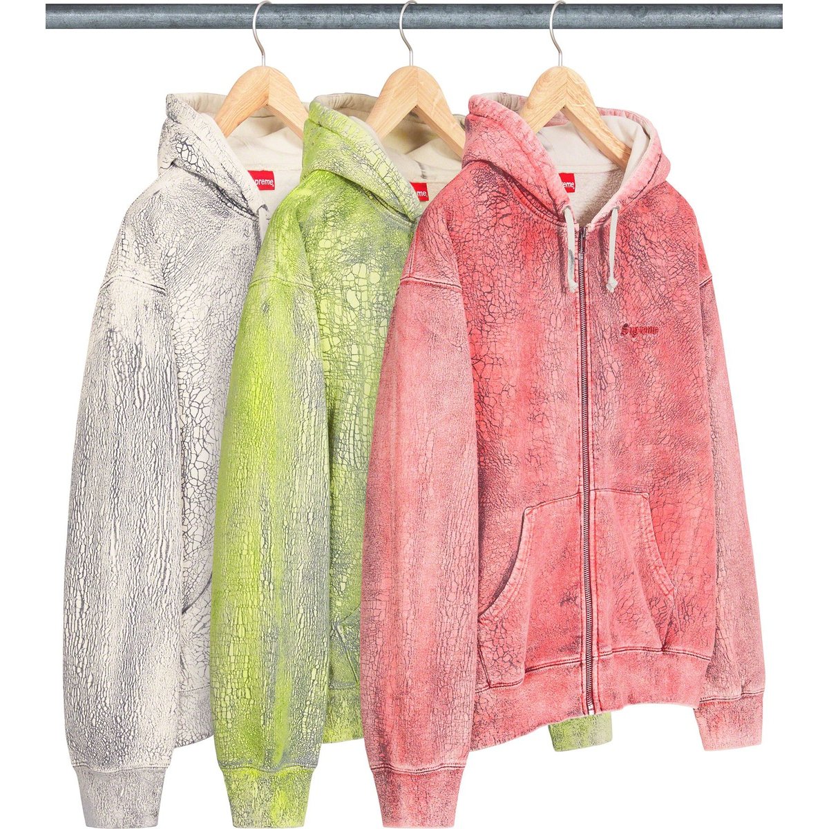 Details on Crackle Zip Up Hooded Sweatshirt from fall winter
                                            2023 (Price is $228)