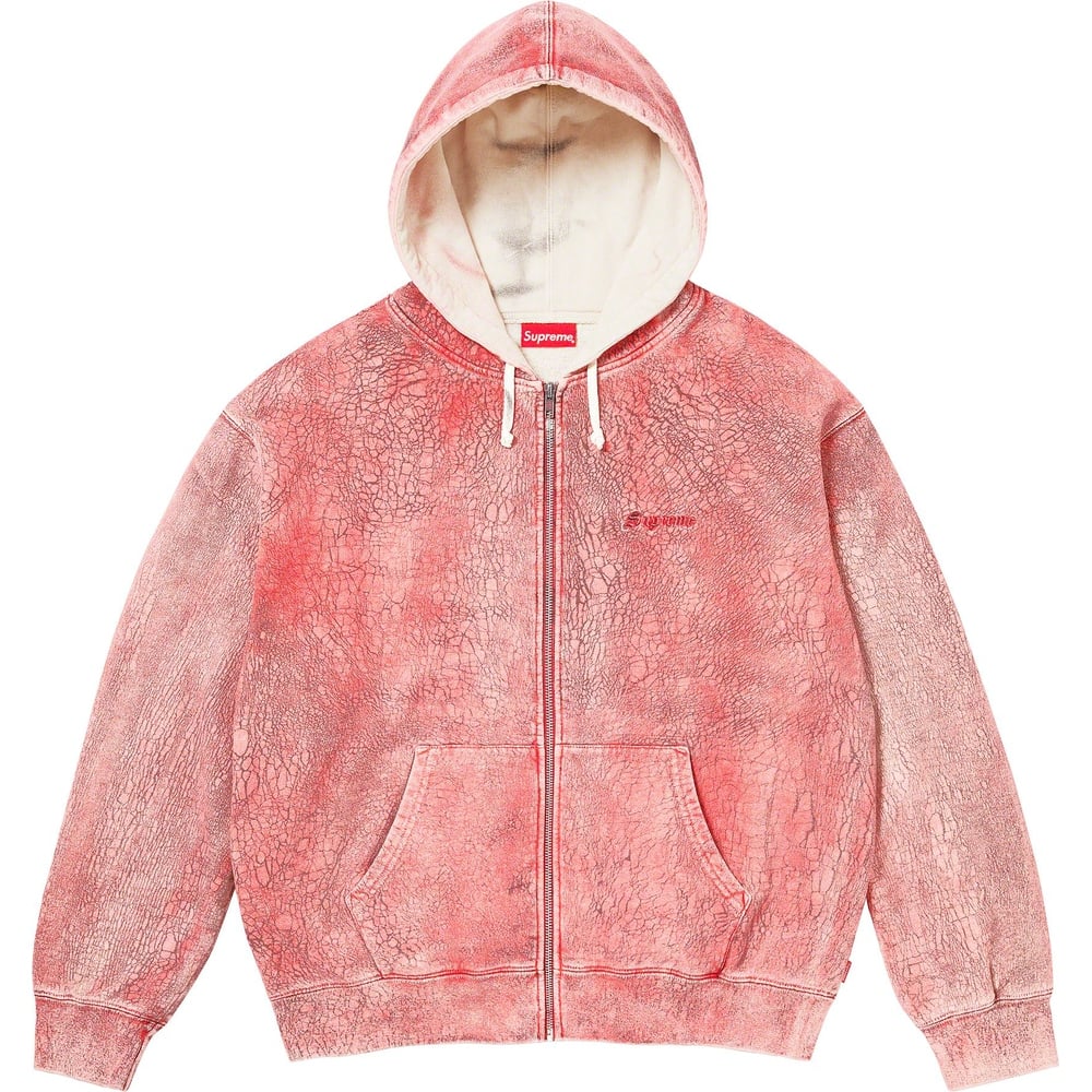 Details on Crackle Zip Up Hooded Sweatshirt  from fall winter
                                                    2023 (Price is $228)