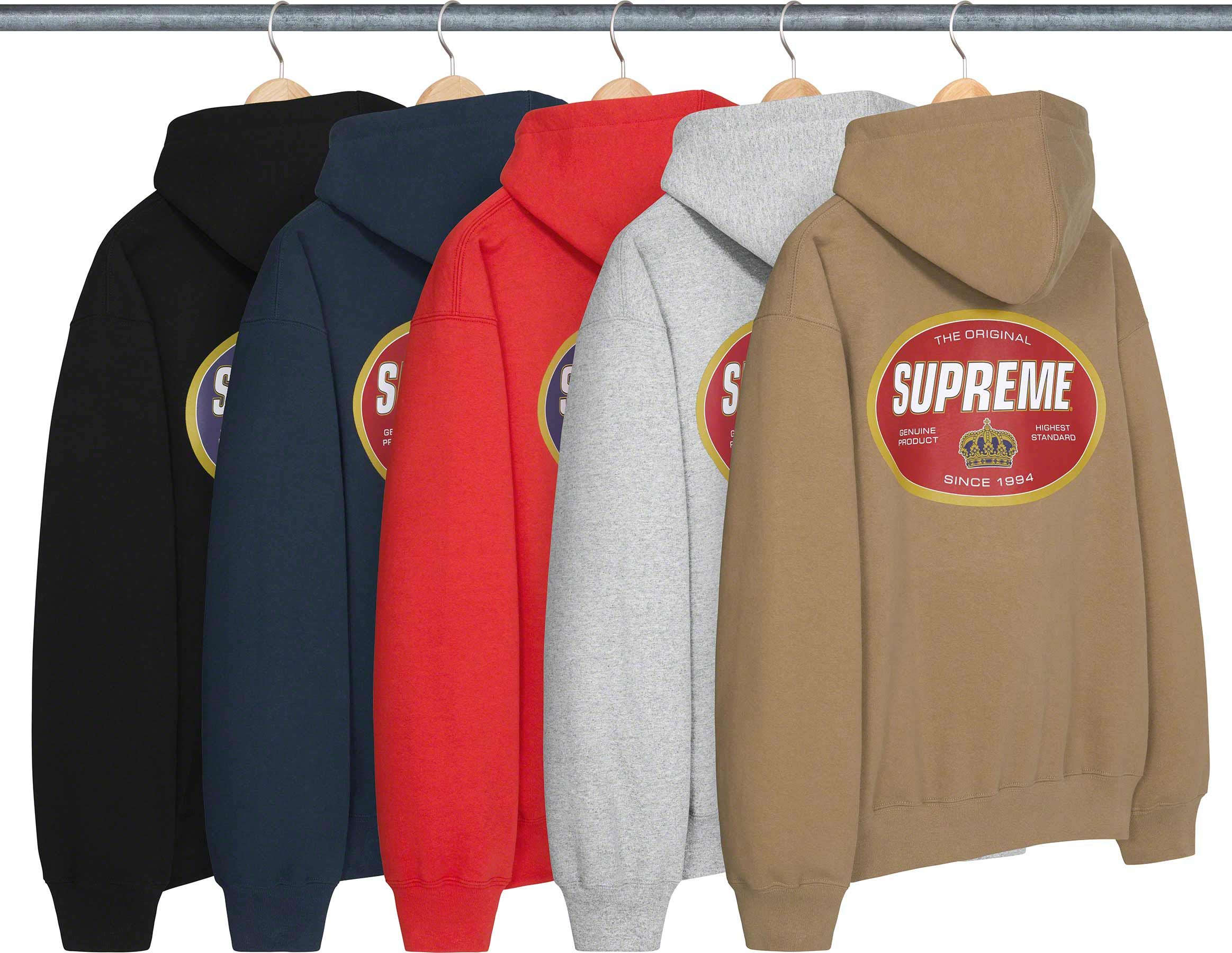 Crown Hooded Sweatshirt fall winter 2023 Supreme