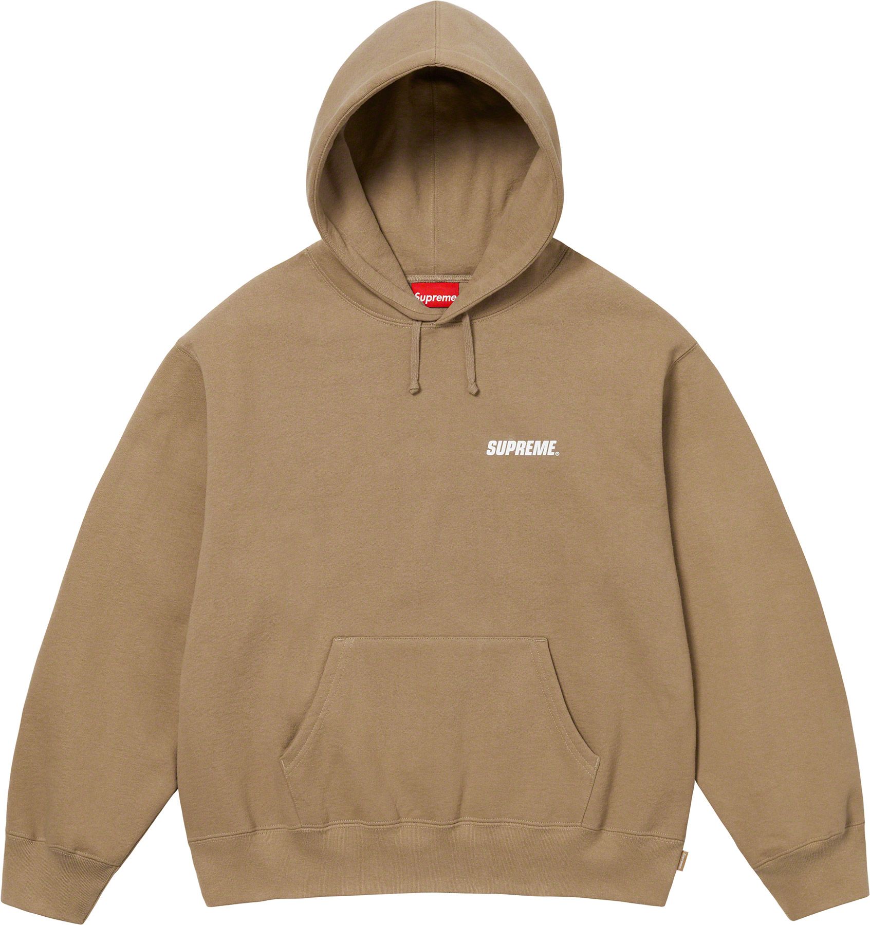 Supreme Box Logo Crewneck (Brown) Heavyweight crossgrain brushed