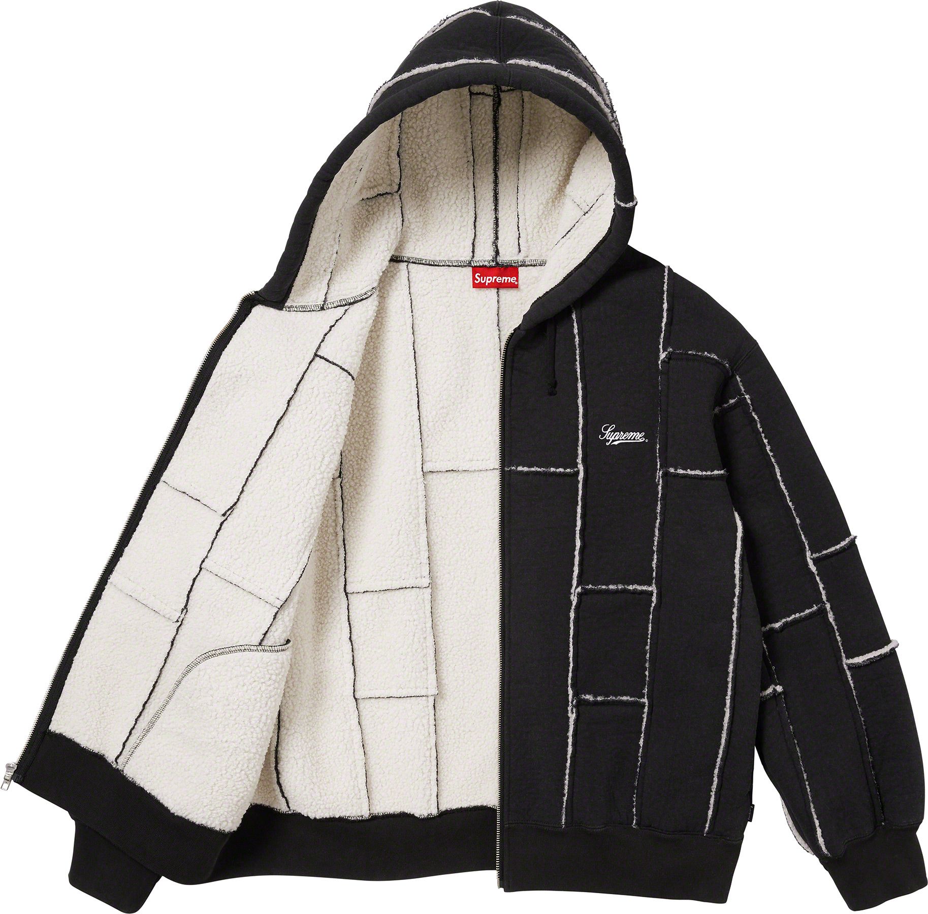 Faux Shearling Zip Up Hooded Sweatshirt - fall winter 2023 - Supreme