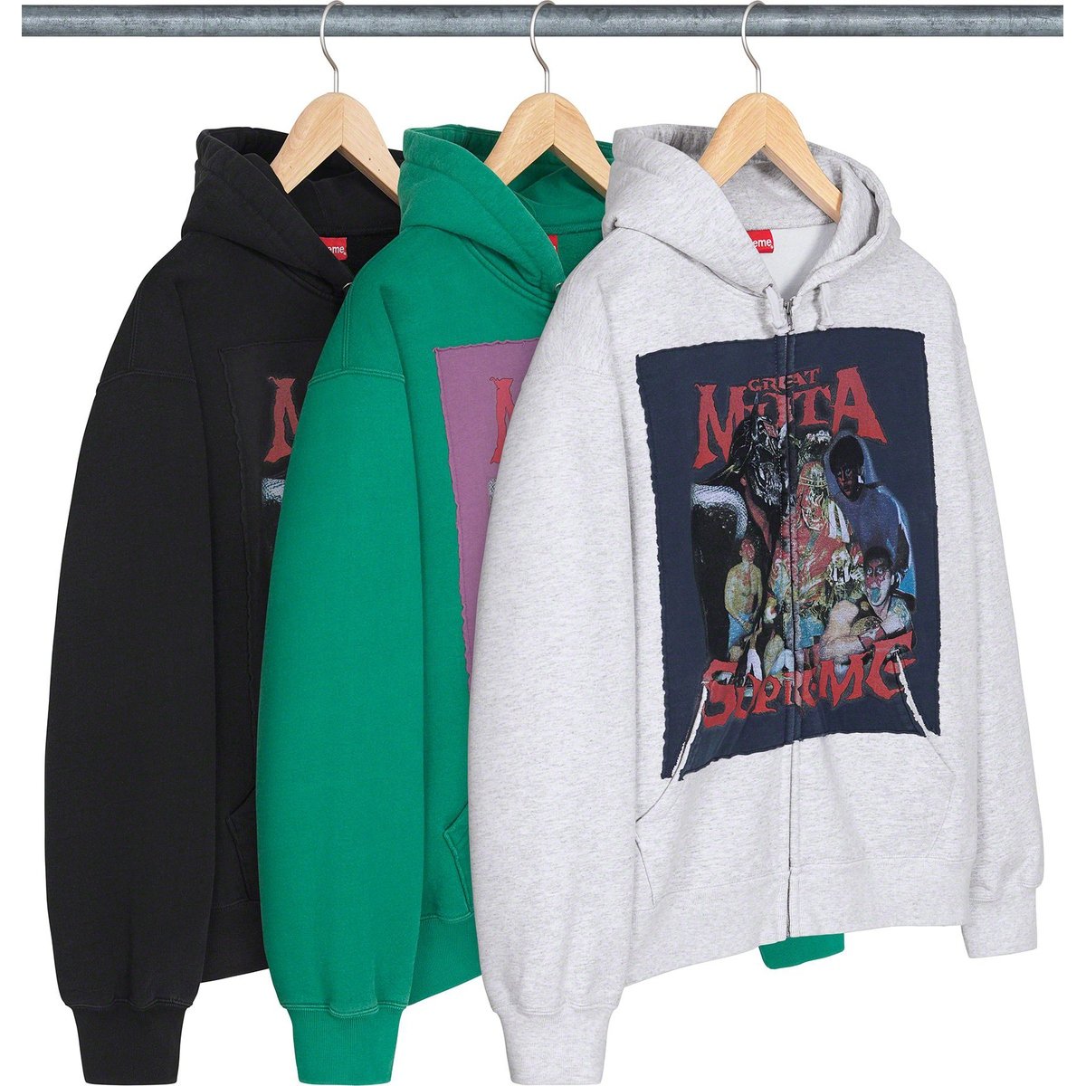 Supreme Muta Zip Up Hooded Sweatshirt releasing on Week 17 for fall winter 2023