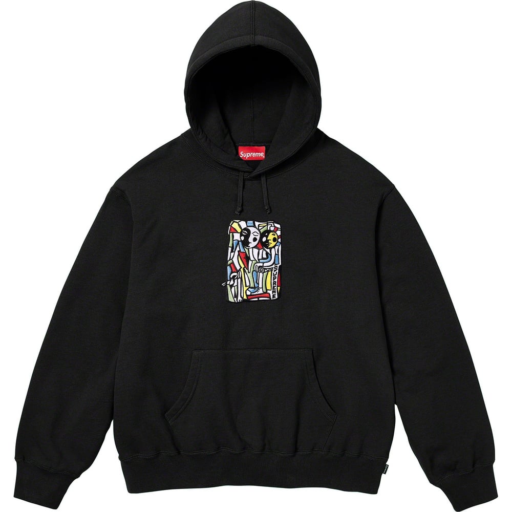 Details on Neil Blender Mosaic Hooded Sweatshirt  from fall winter
                                                    2023 (Price is $158)