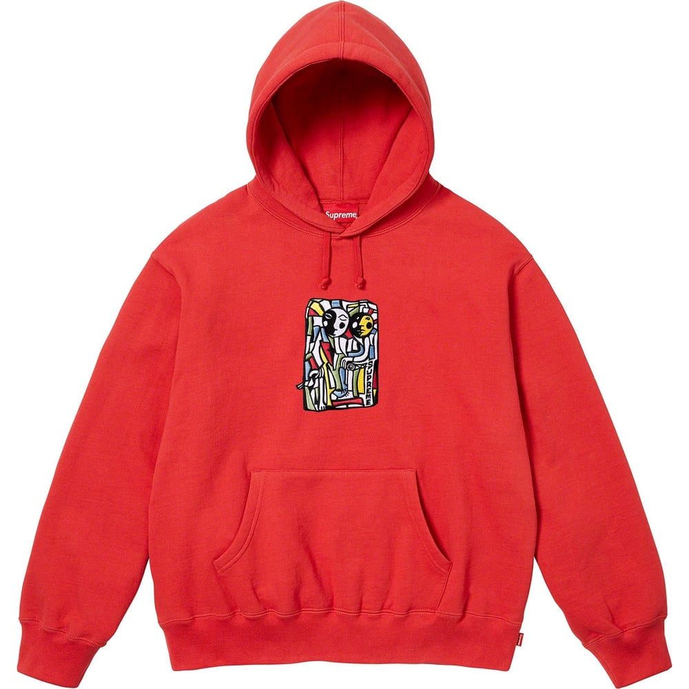 Details on Neil Blender Mosaic Hooded Sweatshirt  from fall winter
                                                    2023 (Price is $158)