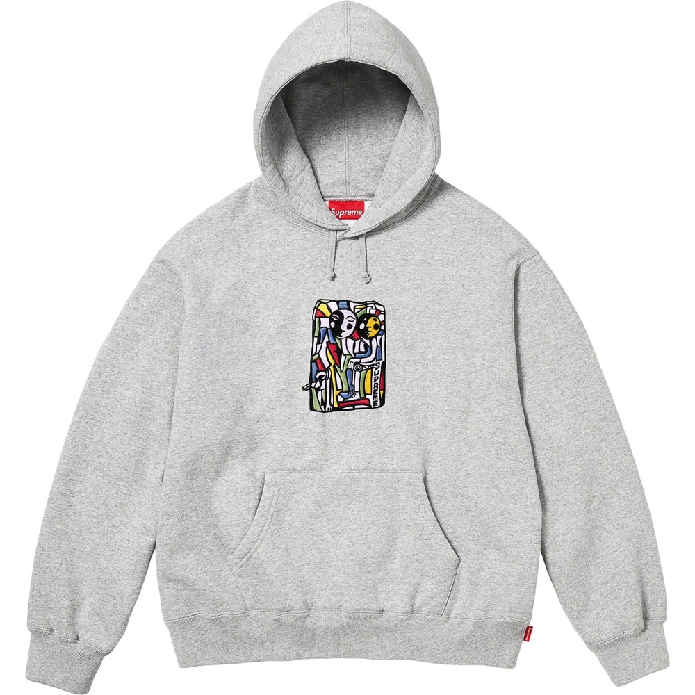 Details on Neil Blender Mosaic Hooded Sweatshirt  from fall winter
                                                    2023 (Price is $158)