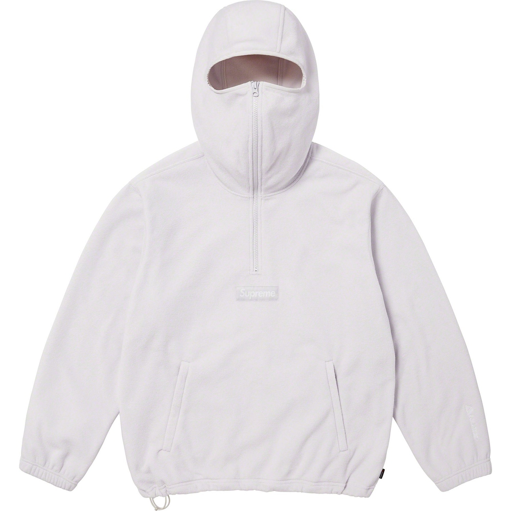 Details on Polartec Facemask Half Zip Hooded Sweatshirt  from fall winter 2023