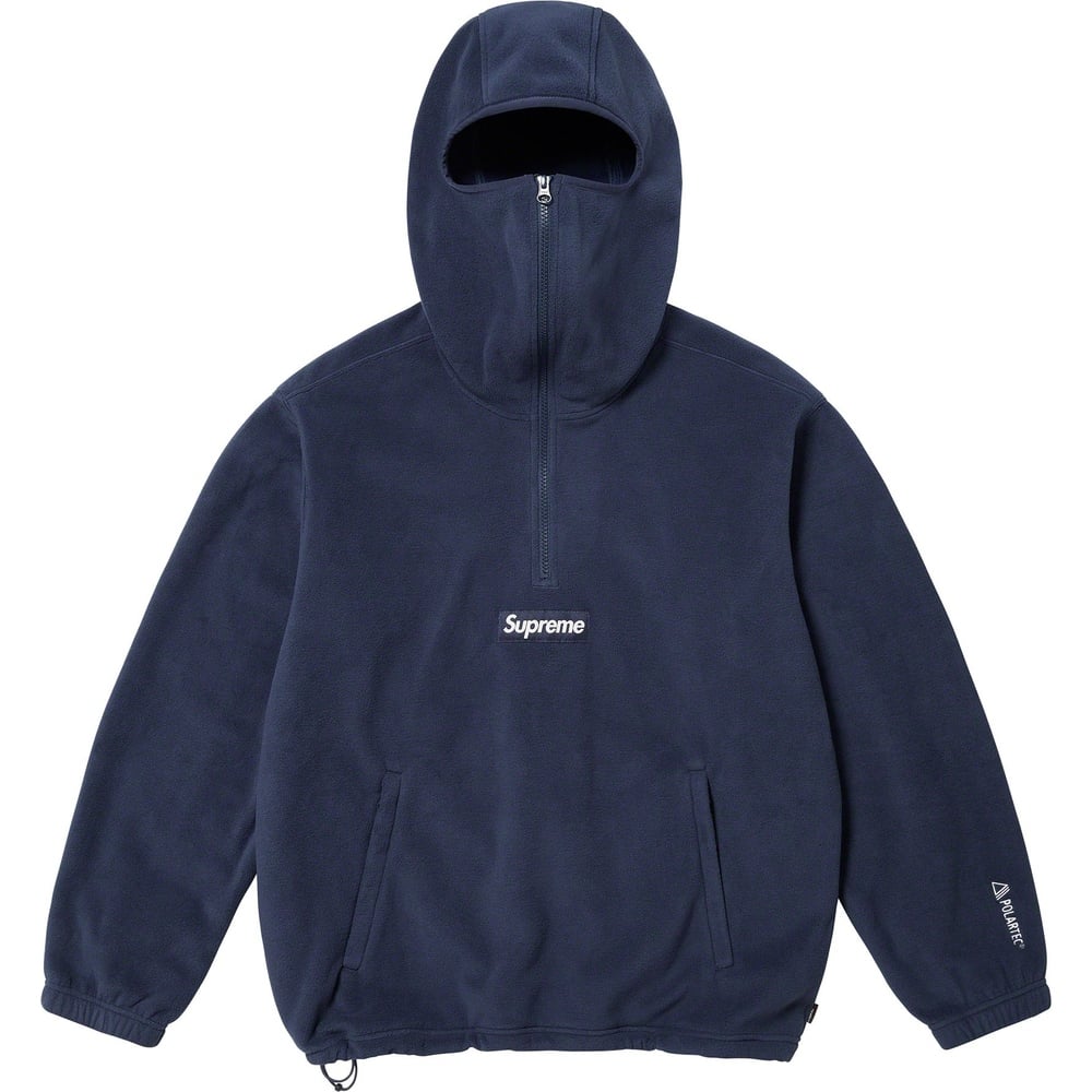 Details on Polartec Facemask Half Zip Hooded Sweatshirt  from fall winter
                                                    2023 (Price is $148)