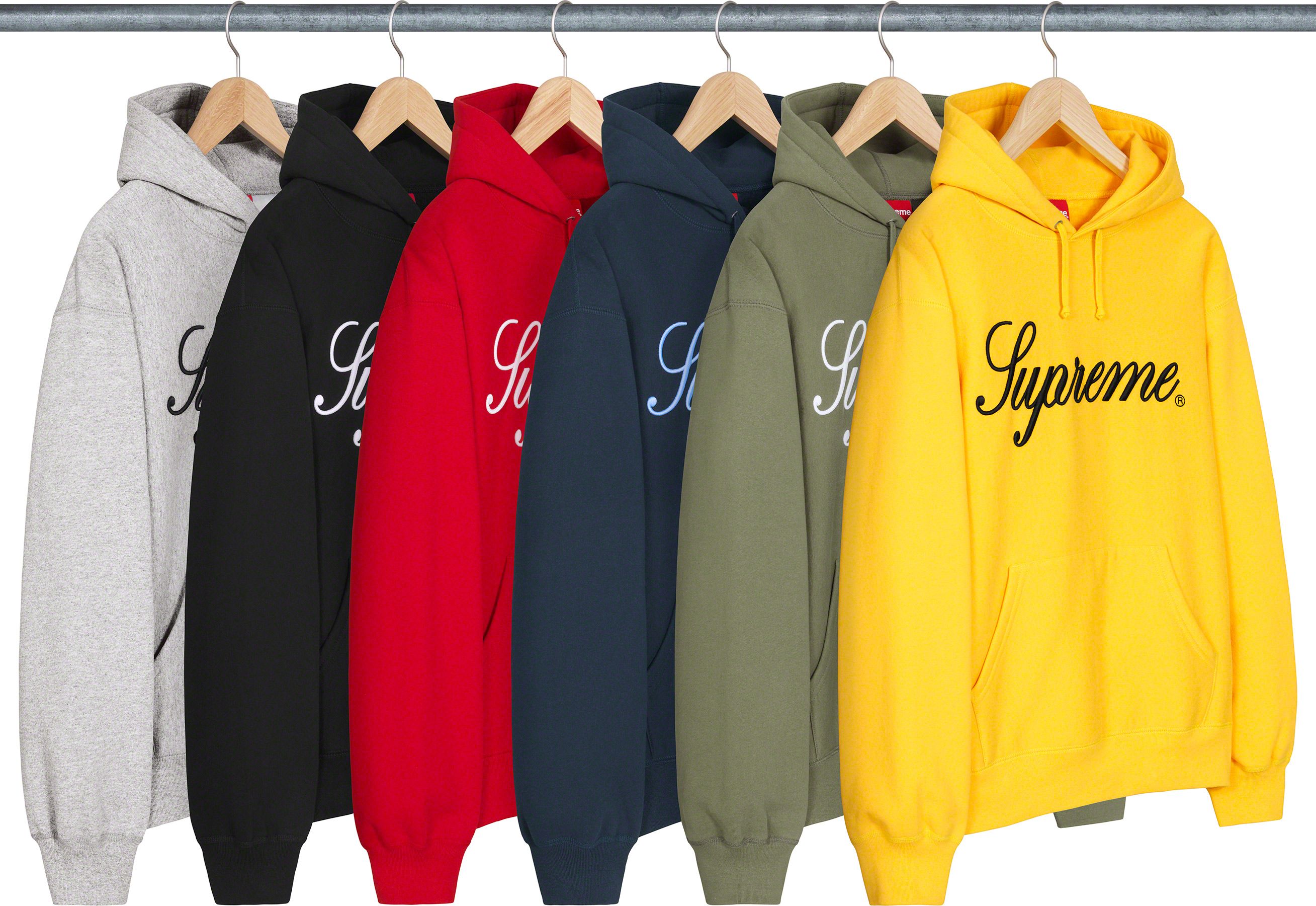 Raised Script Hooded Sweatshirt - fall winter 2023 - Supreme