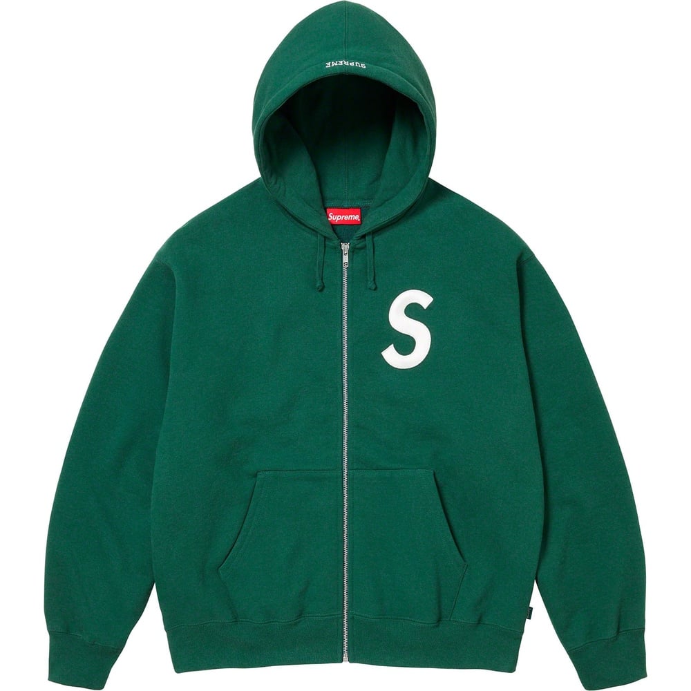 Details on S Logo Zip Up Hooded Sweatshirt  from fall winter
                                                    2023 (Price is $168)