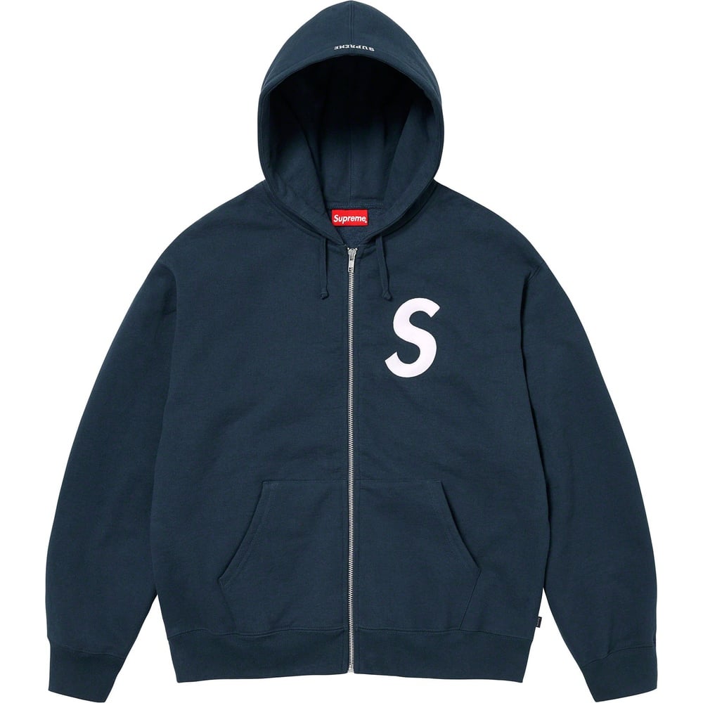 Details on S Logo Zip Up Hooded Sweatshirt  from fall winter
                                                    2023 (Price is $168)