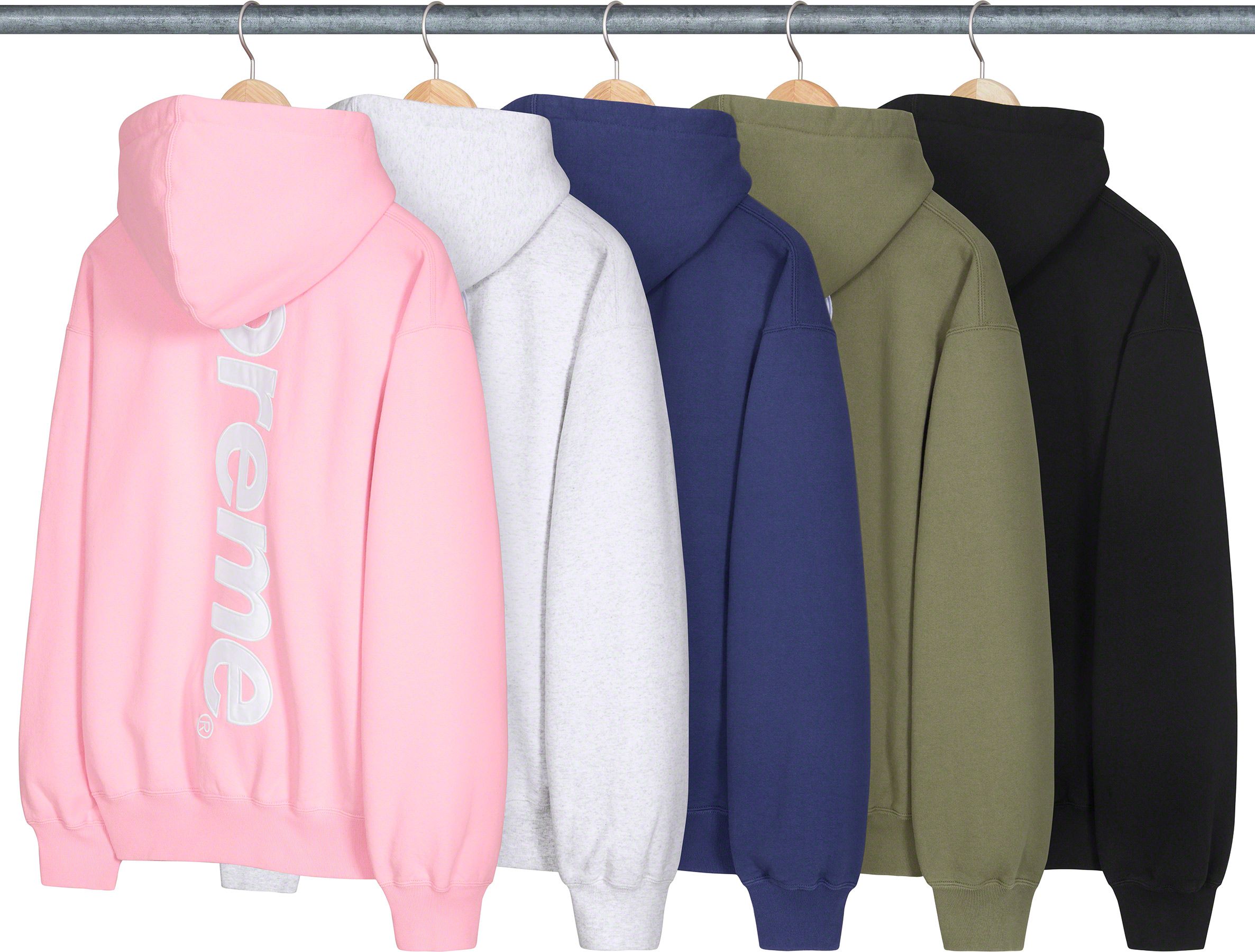 Satin Appliqué Hooded Sweatshirt   fall winter    Supreme