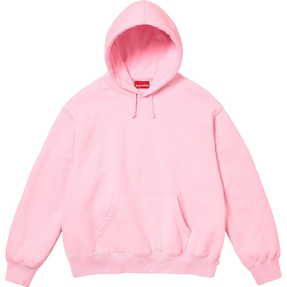 Details on Satin Appliqué Hooded Sweatshirt  from fall winter
                                                    2023 (Price is $158)