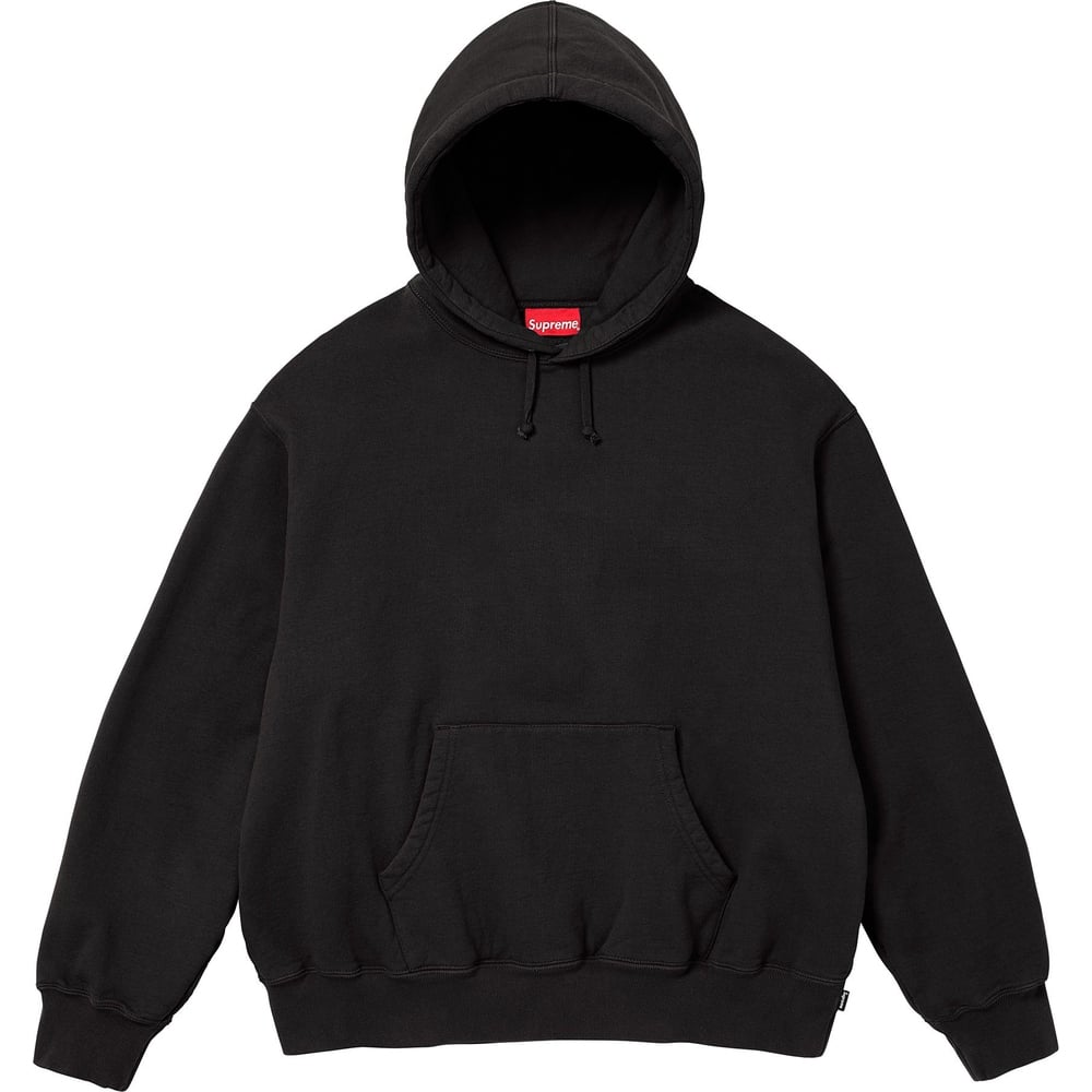 Details on Satin Appliqué Hooded Sweatshirt  from fall winter
                                                    2023 (Price is $158)