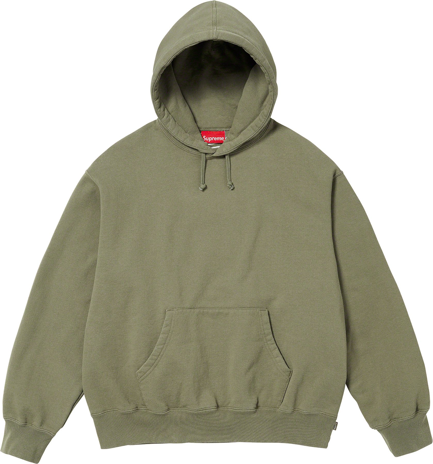 Supreme Satin Appliqué Hooded Sweatshirt Red